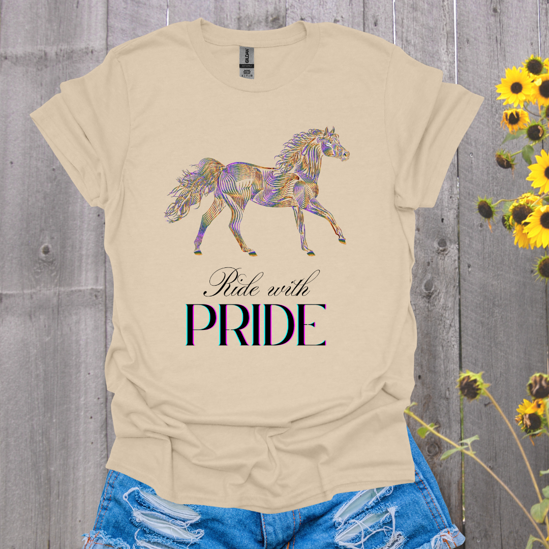 Ride With Pride Horse T-Shirt