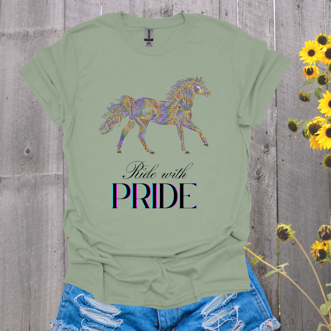 Ride With Pride Horse T-Shirt