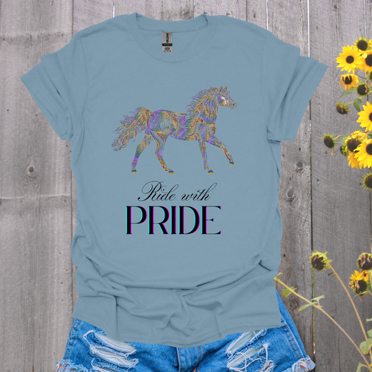 Ride With Pride Horse T-Shirt