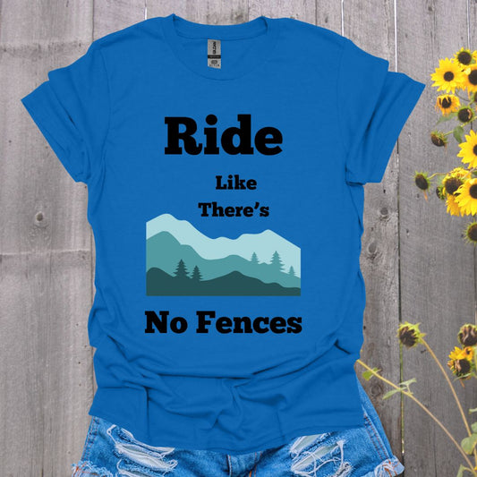 Ride Like There's No Fences Softstyle T-Shirt