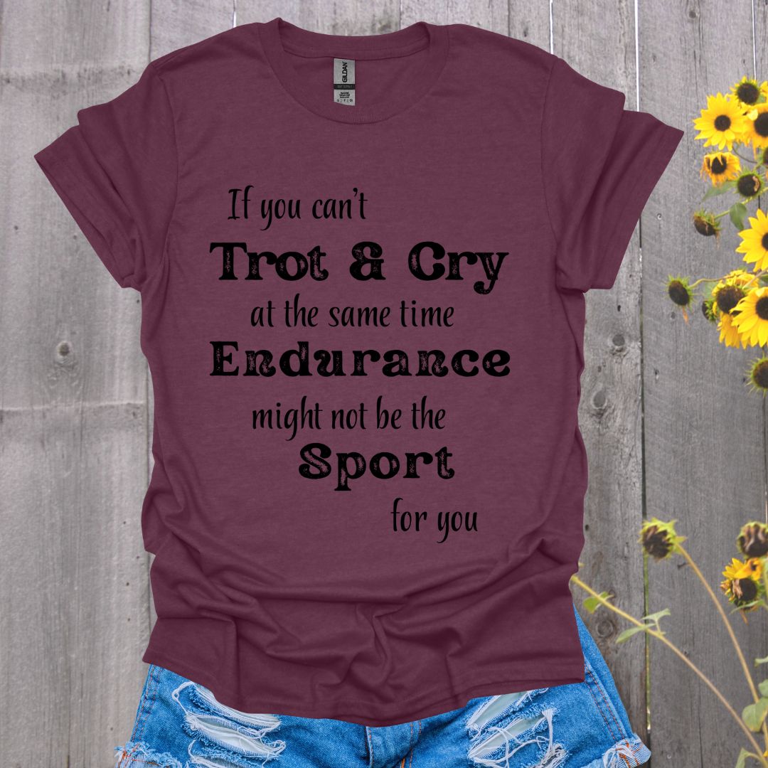 Trot and Cry Endurance Rider Softstyle T-Shirt