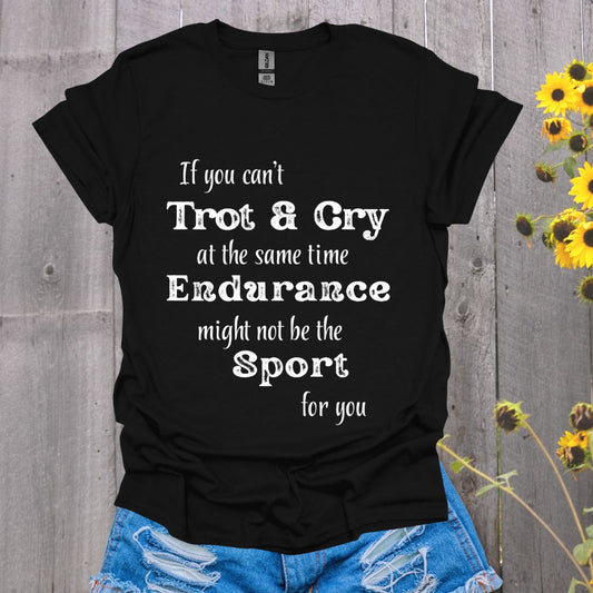 Trot and Cry Endurance Rider Softstyle T-Shirt