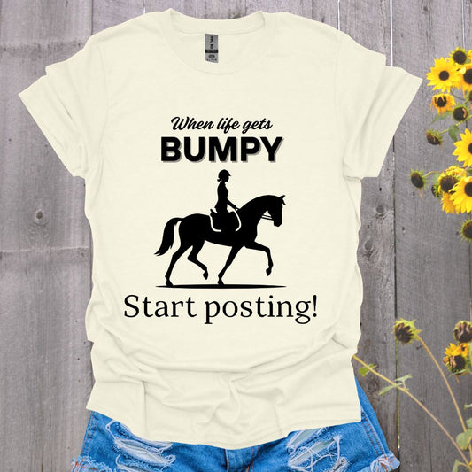 Start Posting - English Rider Horse T-Shirt