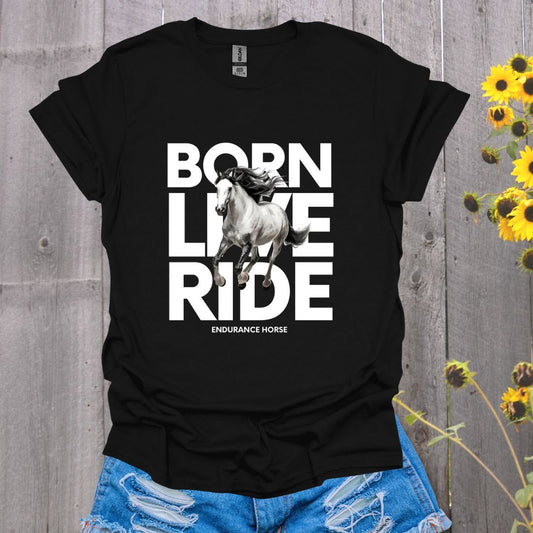 Born Live Ride Horse Softstyle T-Shirt