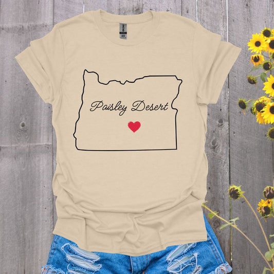 Paisley Desert Mustang Horse T-shirt