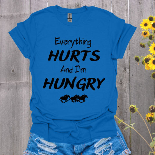 Everything Hurts Western Horse T-Shirt