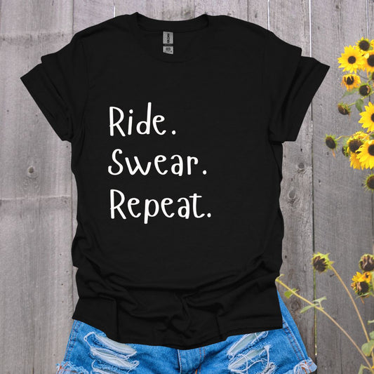 Ride Swear Repeat Horse T-Shirt