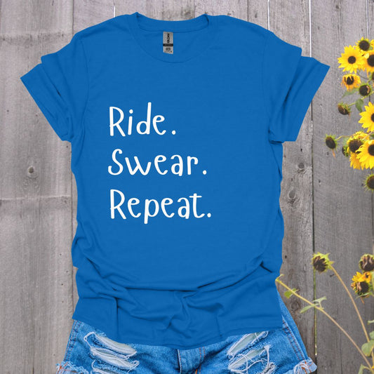 Ride Swear Repeat Horse T-Shirt