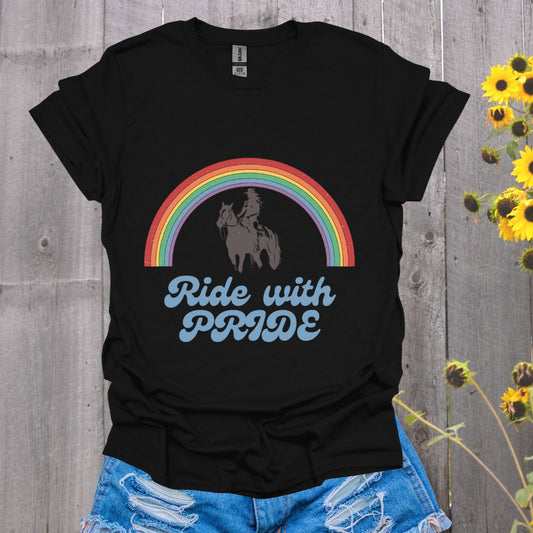 Western Ride With Pride Horse T-Shirt