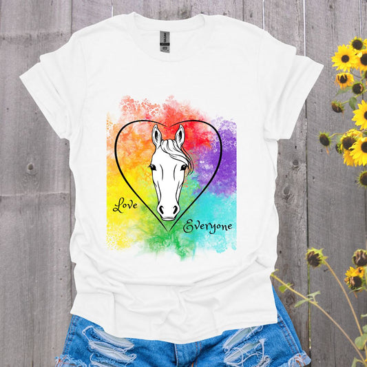 Love Everyone Horse Pride T-Shirt
