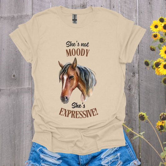 She's Expressive Horse T-Shirt