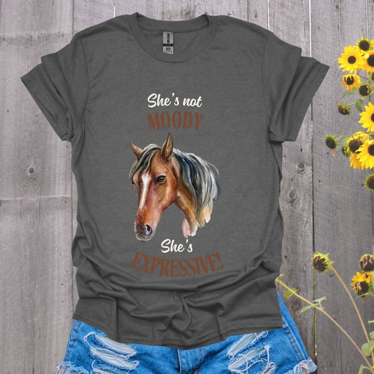 She's Expressive Horse T-Shirt
