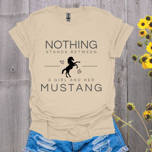 A Girl and Her Mustang T-shirt