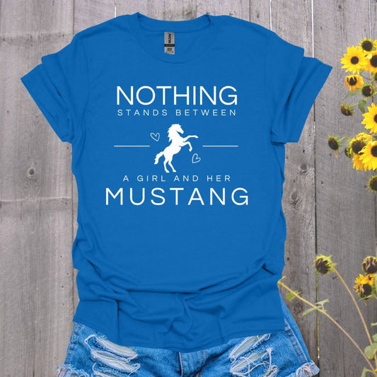 A Girl and Her Mustang T-shirt