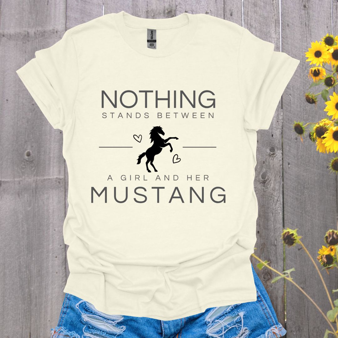 A Girl and Her Mustang T-shirt