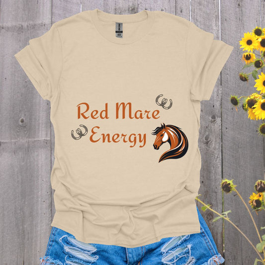 Red Mare Energy Horse T-Shirt