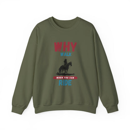 Why Walk Horse Crewneck Sweatshirt