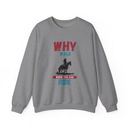 Why Walk Horse Crewneck Sweatshirt
